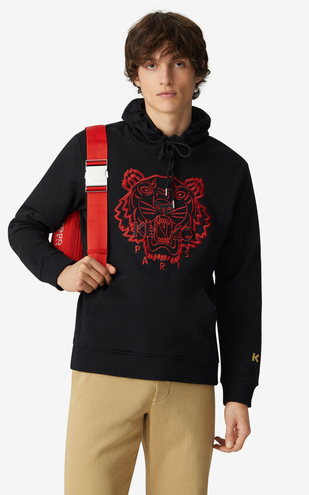 Sudaderas Con Capucha Kenzo Tiger Hombre Negras - SKU.5250279